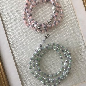 Mask beaded chain, mask holder, mask necklace,